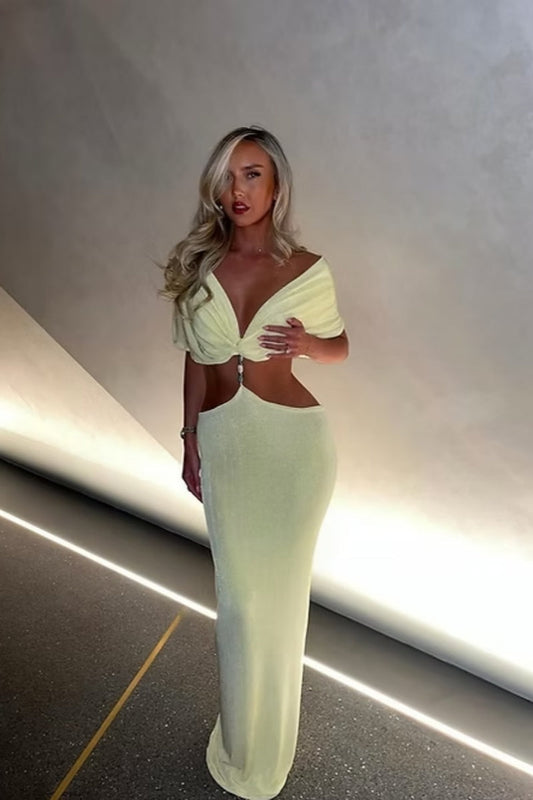 Lemon Perla Maxi Dress