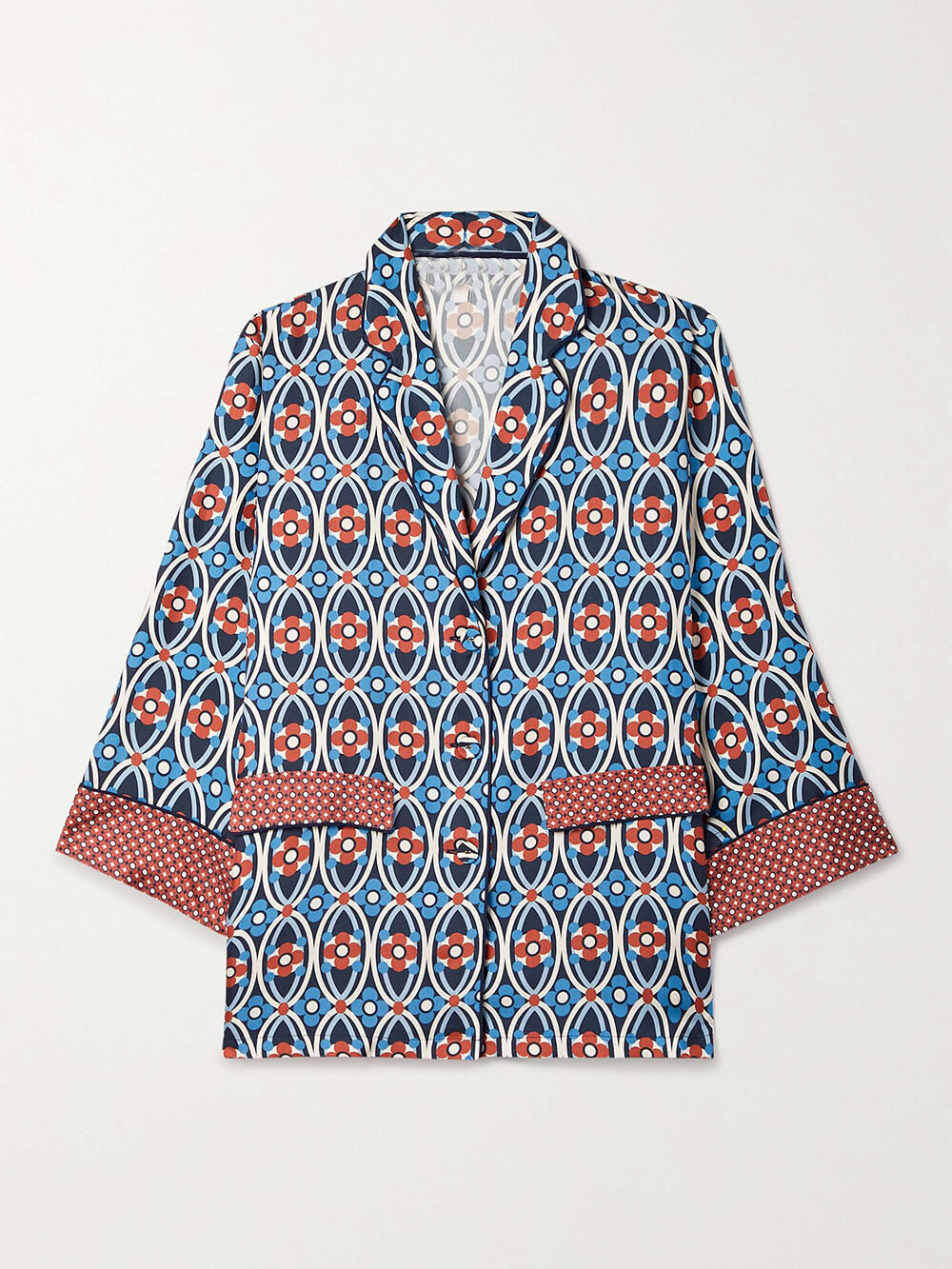 Unique Venice Print Satin Twill Shirt