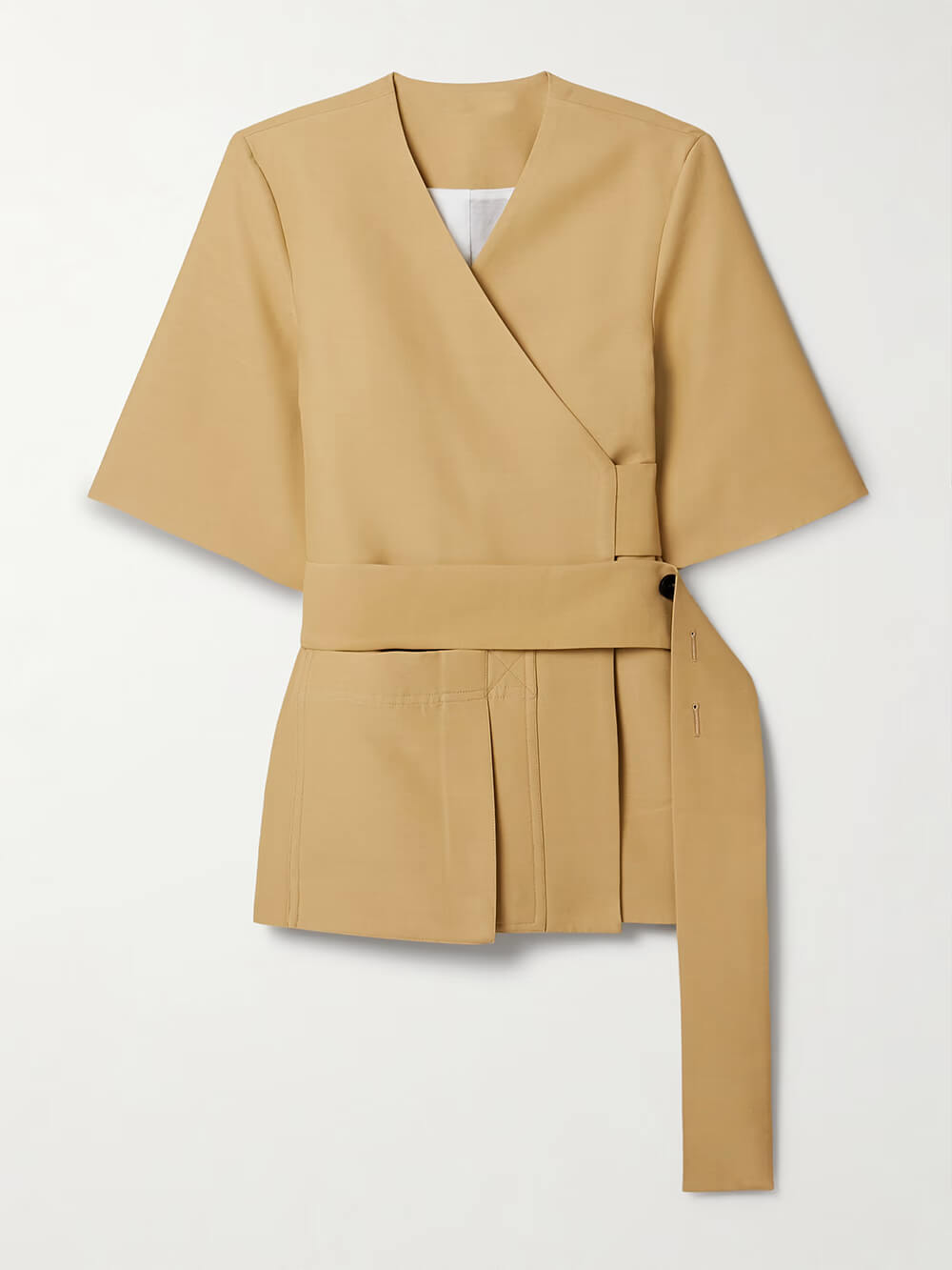 Beautiful Casual Woven Wrap Top