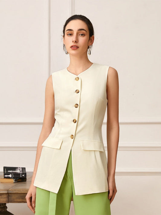 Niche Crewneck Sleeveless Niche Cardigan Vest Shirt