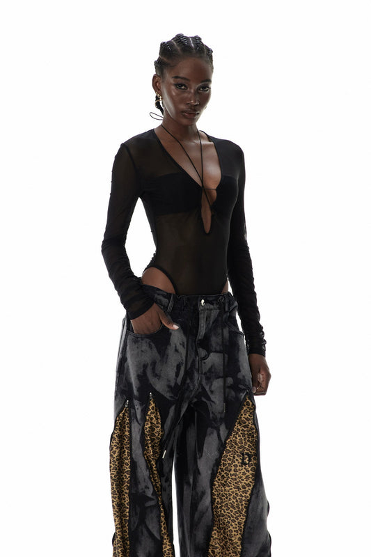 Curly Plunge Bodysuit