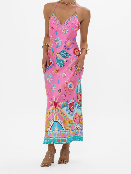 Chain Strap Maxi Dress