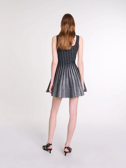 Lattice Knit Mini Dress