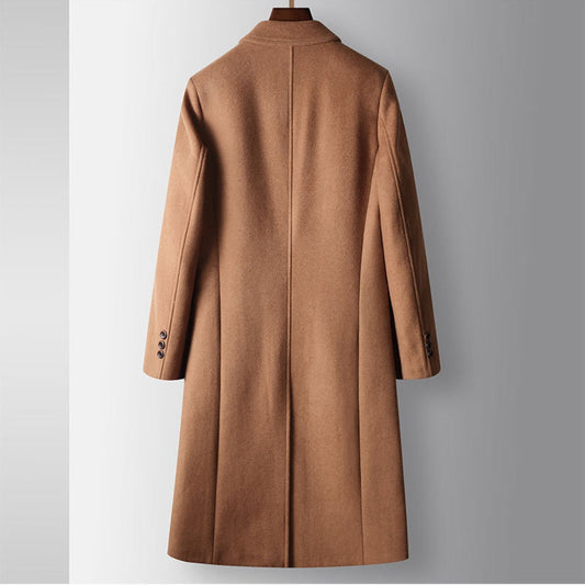 Maison Wool Blend Double-Breasted Overcoat | Autumn Winter
