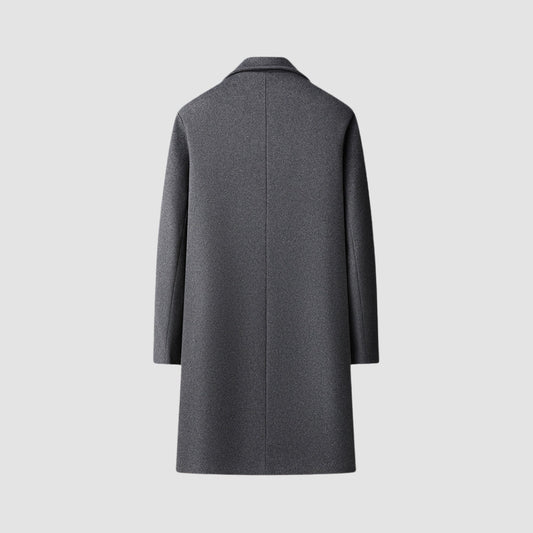 Wool Overcoat | Slim Fit Single-Breasted | Suit Collar