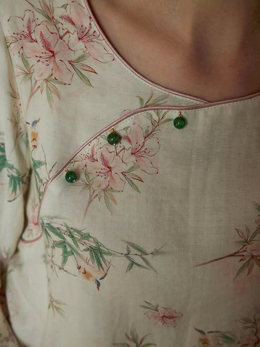 Eco-Friendly Fiber Printed Pajama Set