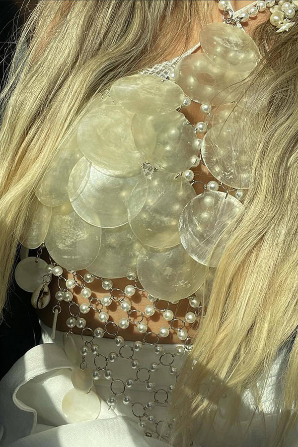 Sexy Sequin Beaded Vest Body Chain