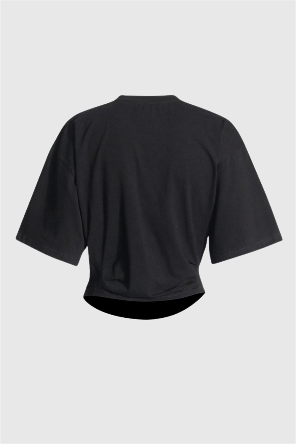 Adrienne Ruched Floral T-shirt - Black