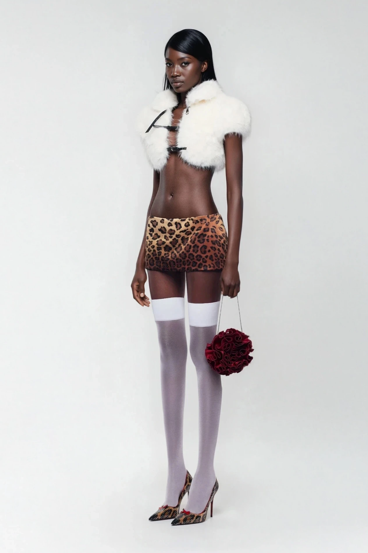 Amytis Leopard Mini Skirt