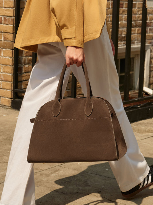 Minimalist Suede Handbag