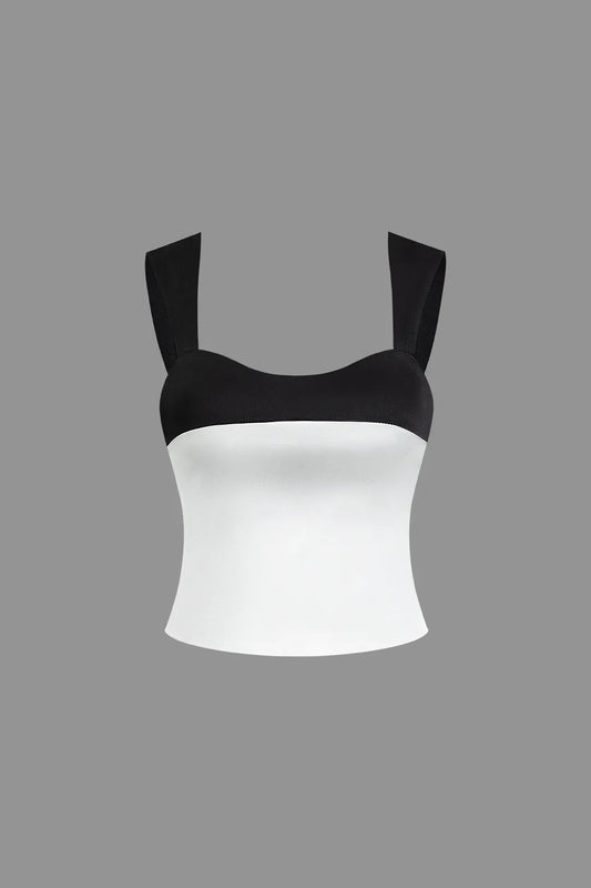 Cannes Contrast Tie Back Cami Top