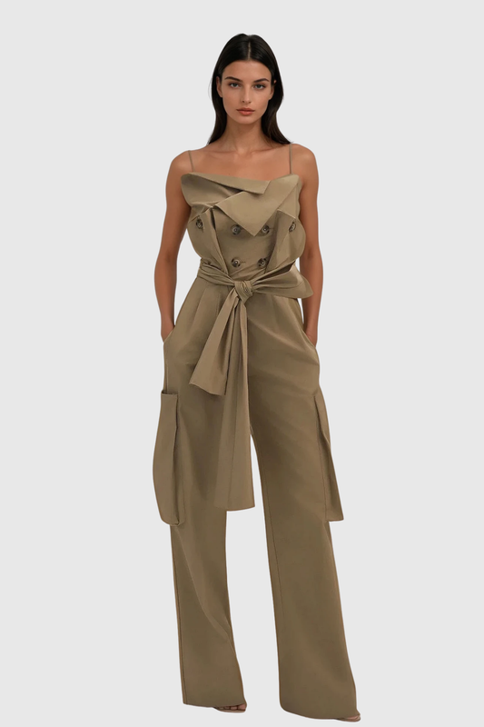 Darrel Spaghetti Asymmetric Jumpsuit
