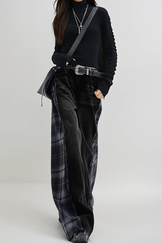 Dionizy Deconstruct Grid Jeans