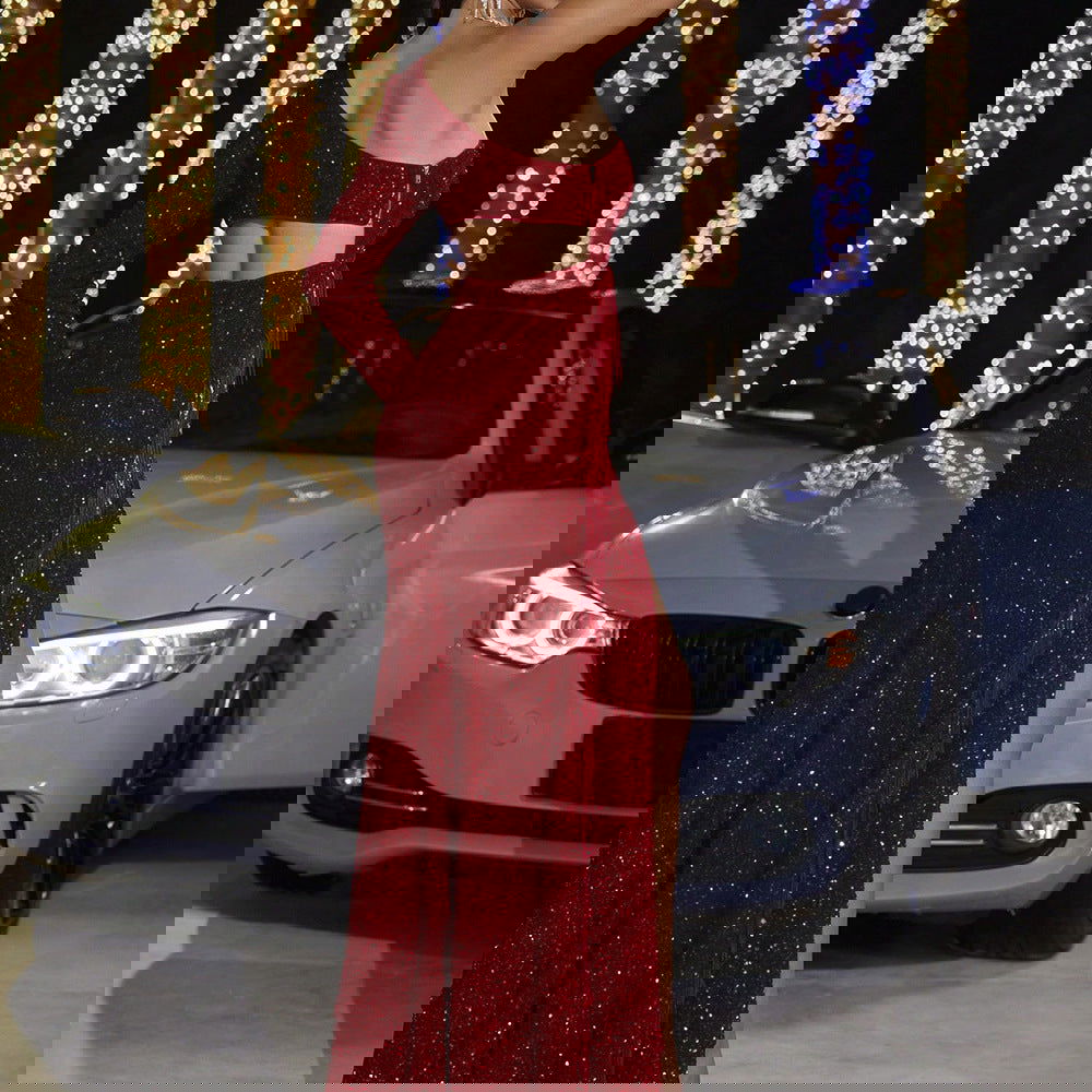 Dress Sequined Tassel Backless Evening Dress