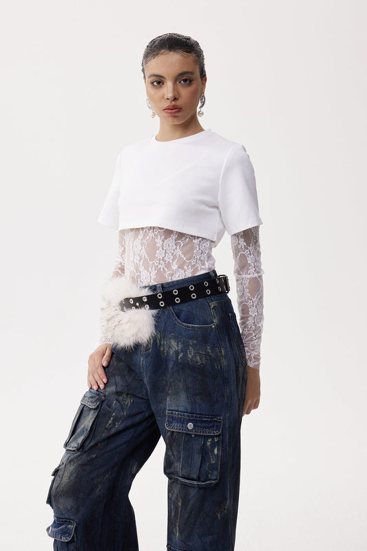 Elektra Two Piece Lace Bodysut