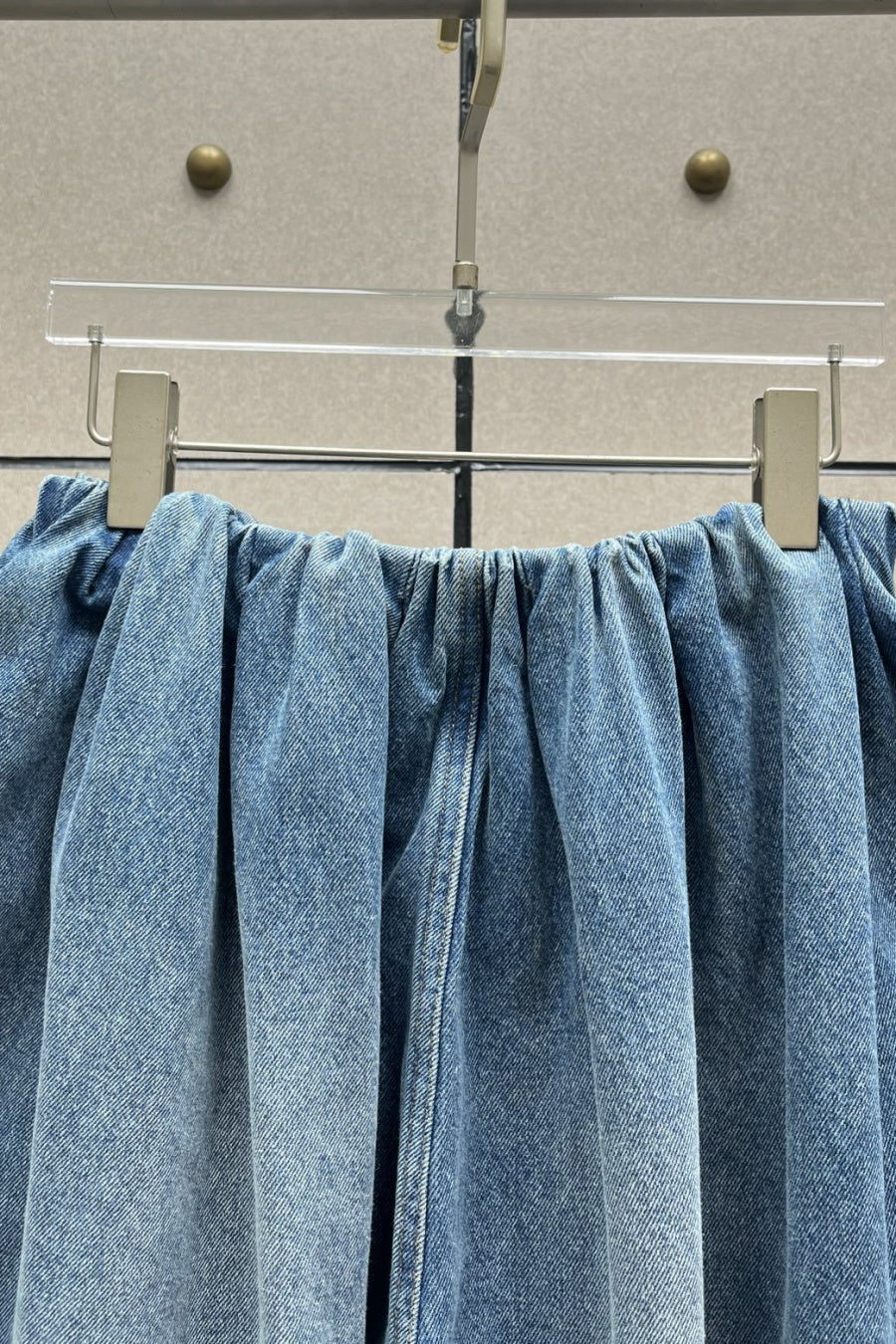 Emryn Ruched Wide-leg Jeans