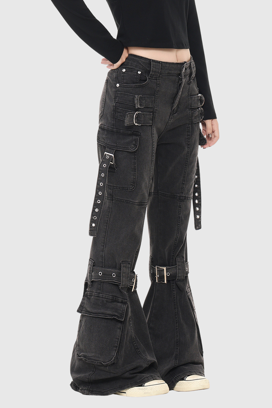 Fabiano Buckle Bootcut Jeans