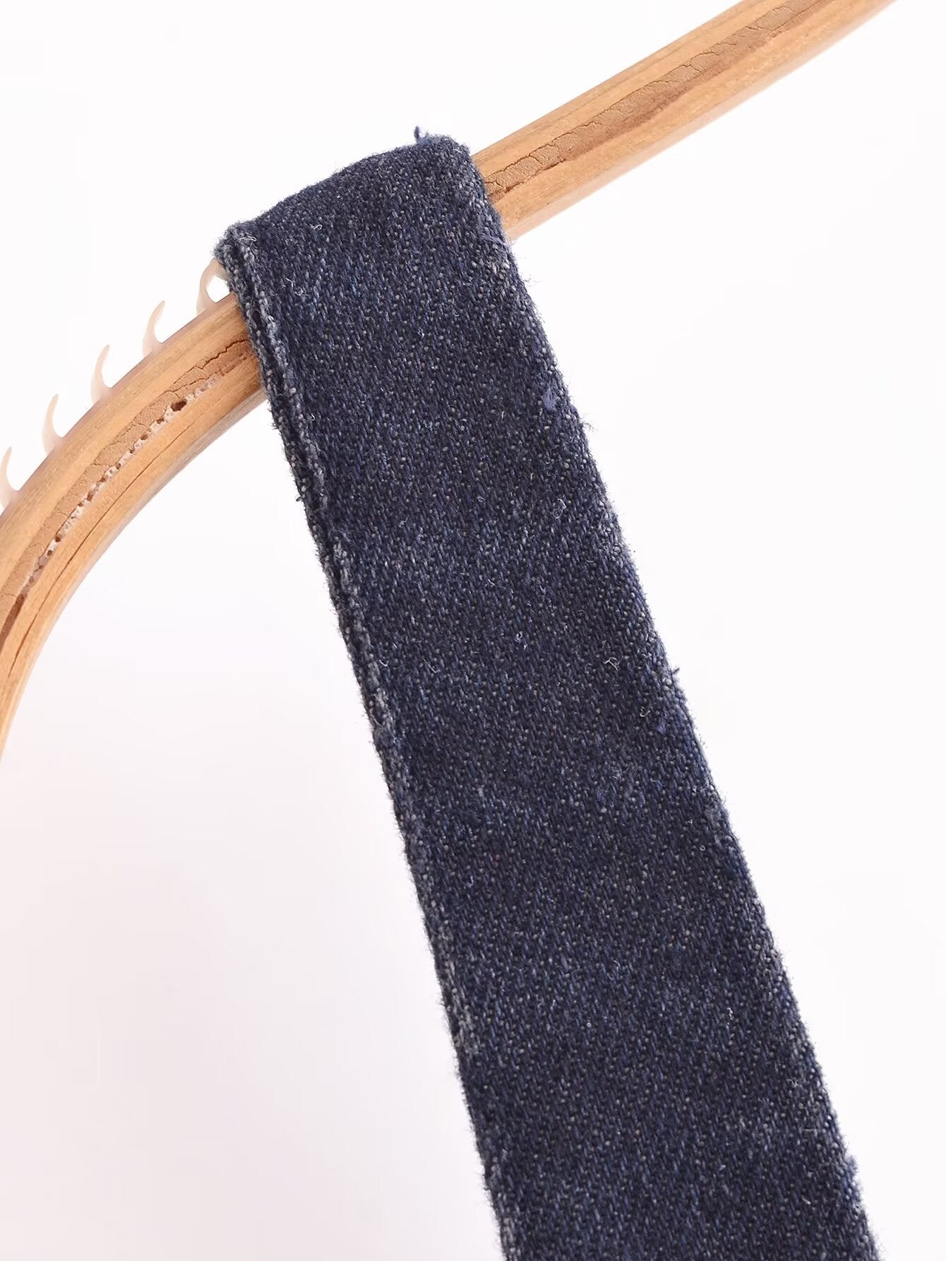 Fall Simple Thin Denim Midi Dress