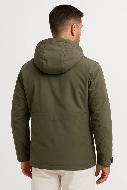 Men's Hooded Parka Jacket | Cotton Lined | Winter Outerwear