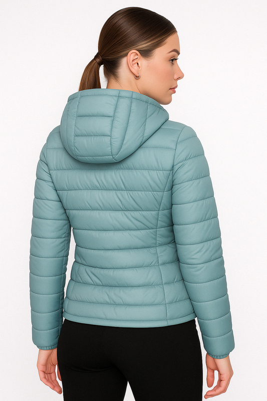 Hooded Puffer Jacket | Lightweight Down Fill | Regular Fit
