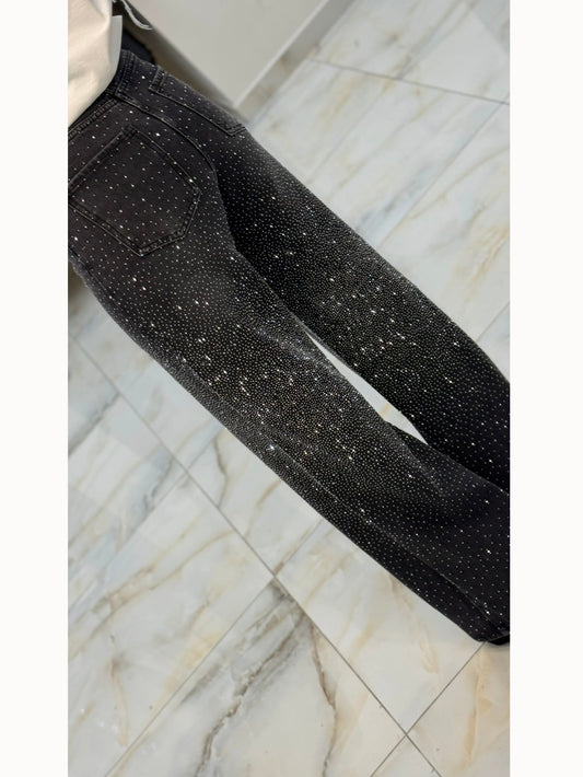 Rhinestone Casual Jeans