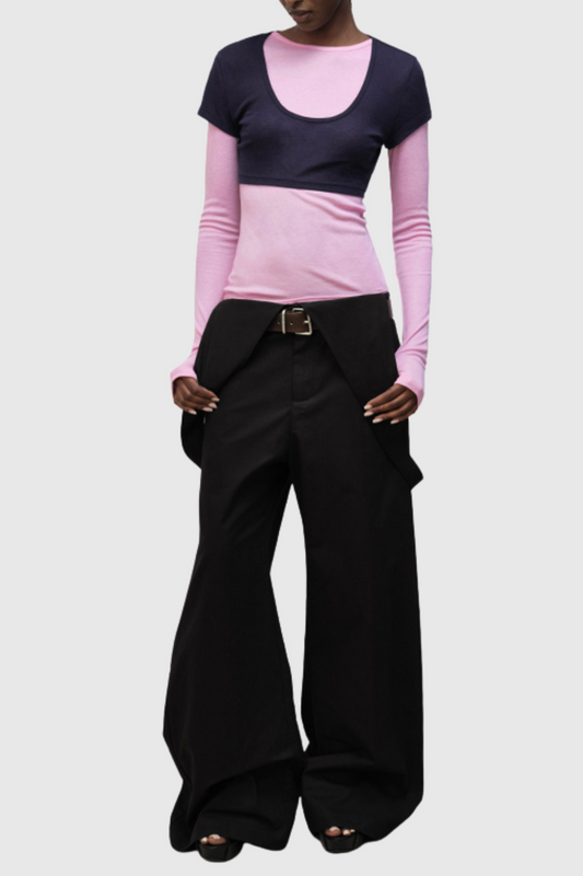 Jasleen V-neck Overalls - Black