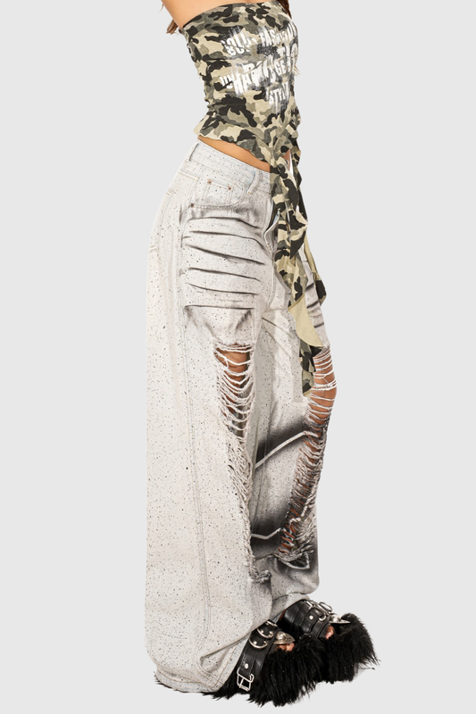 Jayden Tie Dye Ripped Jeans