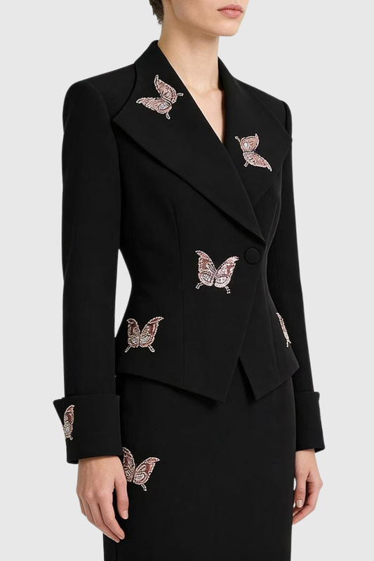 Lanca Butterfly Embroidered Blazer