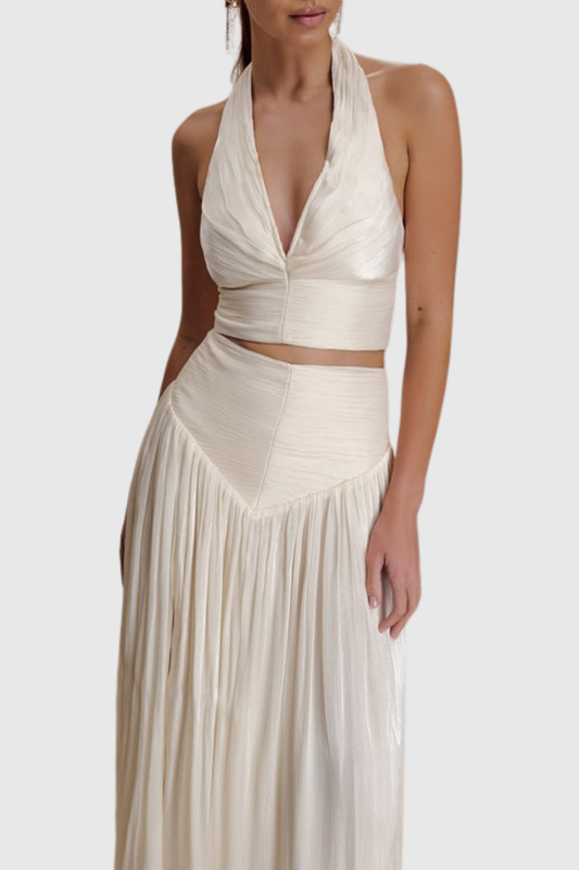 Lauran Halter Top & Maxi Skirt Set