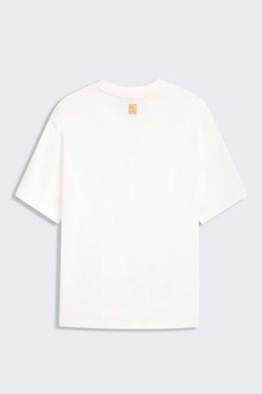 Marusa Keyhole Cutout T-shirt - White