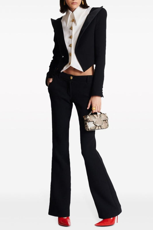 Nerissa Spencer Buttoned Crop Jacket