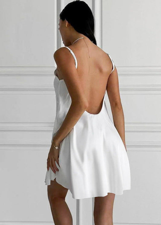 Celeste - Lace Trim Slip Dress
