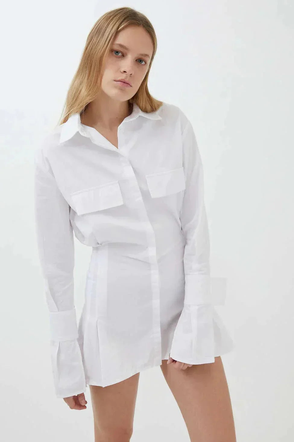 "Lewis" oversized plain shirt dress