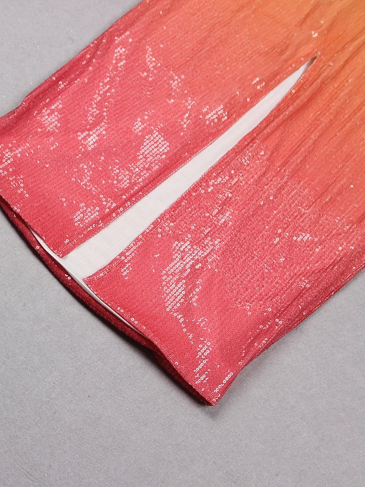 Sequin Ombre Midi Dress