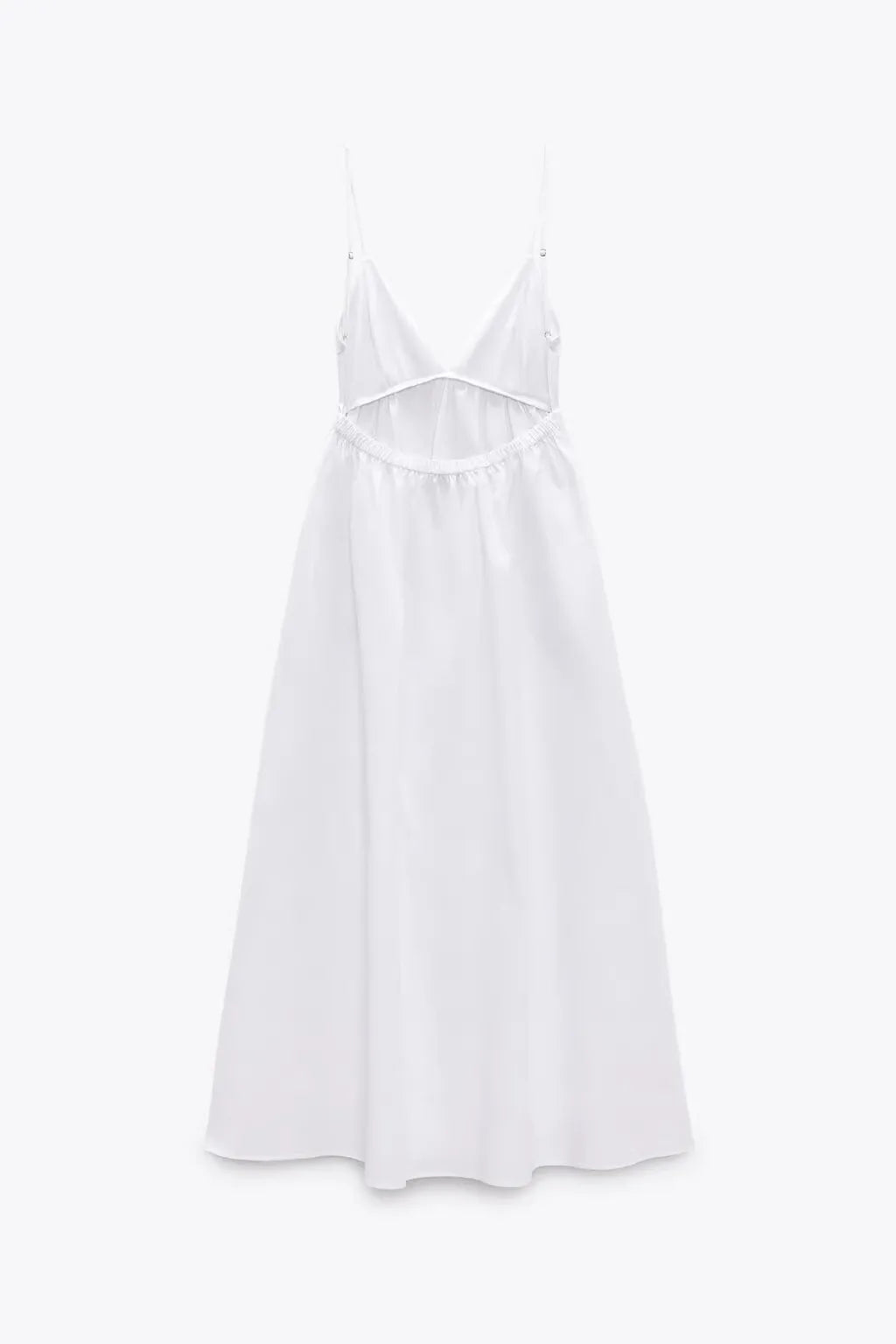 Backless Midi Dress Camisole Chic V-Neck & Easy Fit