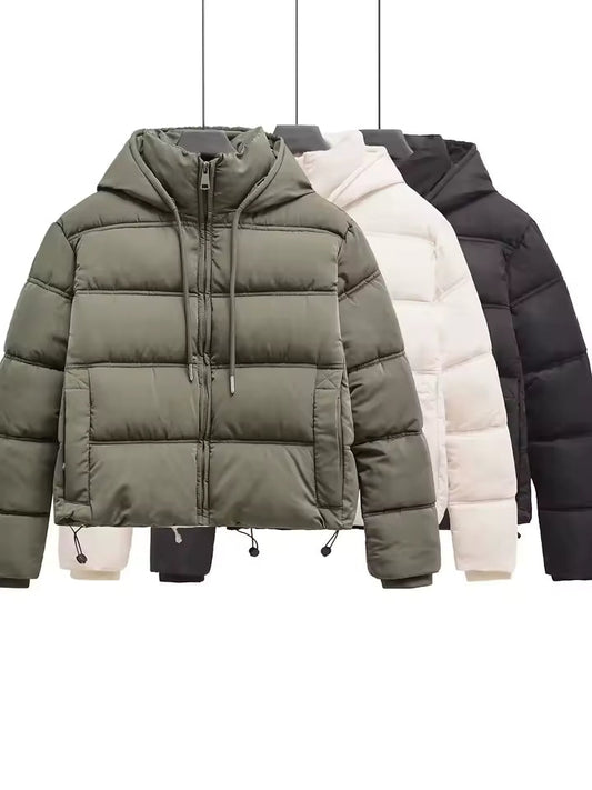 Short Padded Jacket | Hooded Design | Lightweight Winter Warmth