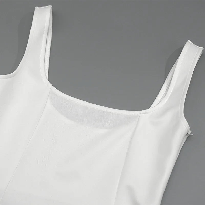 Black Maxi Dress Square Neck Spaghetti Straps