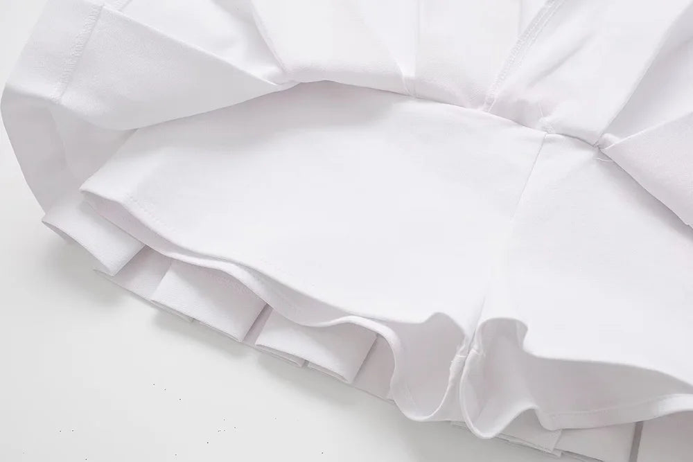 Women's Box Pleated Casual Short Dress