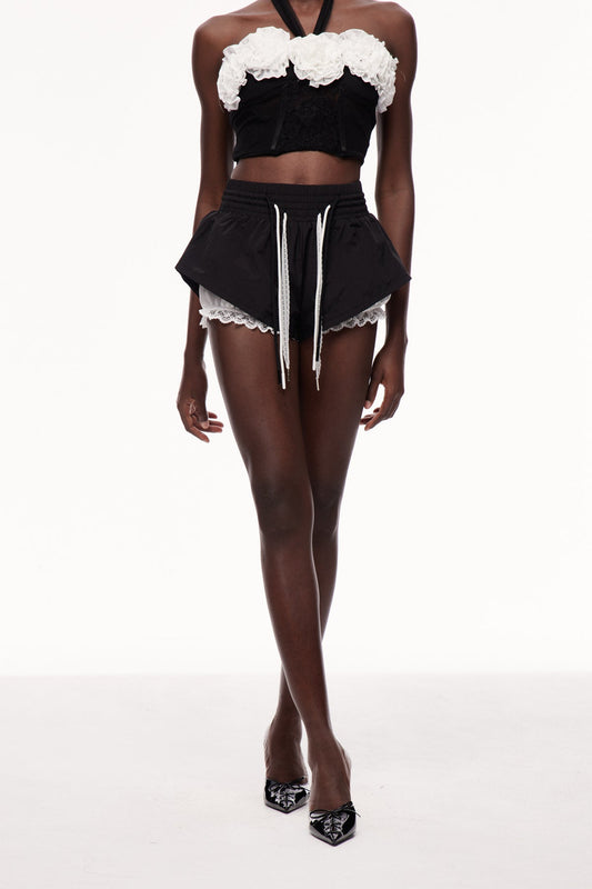 Xaawo Lace Deconstruct Drawstring Pants