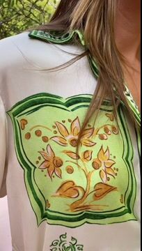 Vacation Printed Short Slevees Shirt and Shorts Set