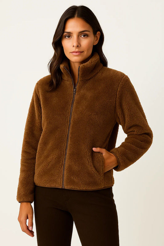 Fleece Zip Jacket | Soft Polar Knit | Regular Fit