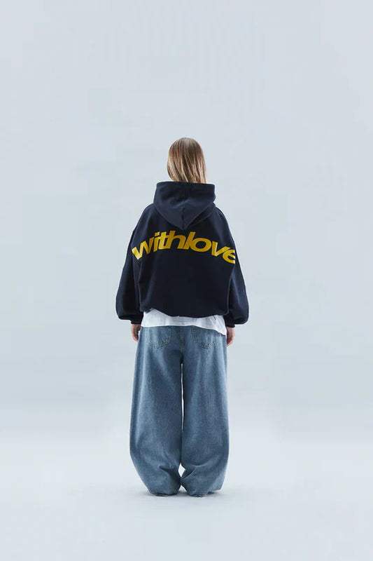 The viral "WITH LOVE" Hoodie NAVY