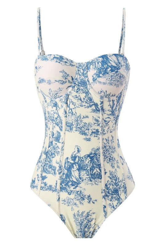 Tight and Thin Retro Sunscreen Swimsuit