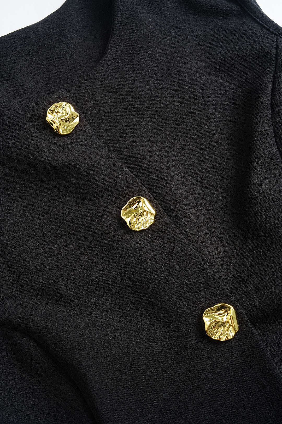 Solid Metallic Button Vest