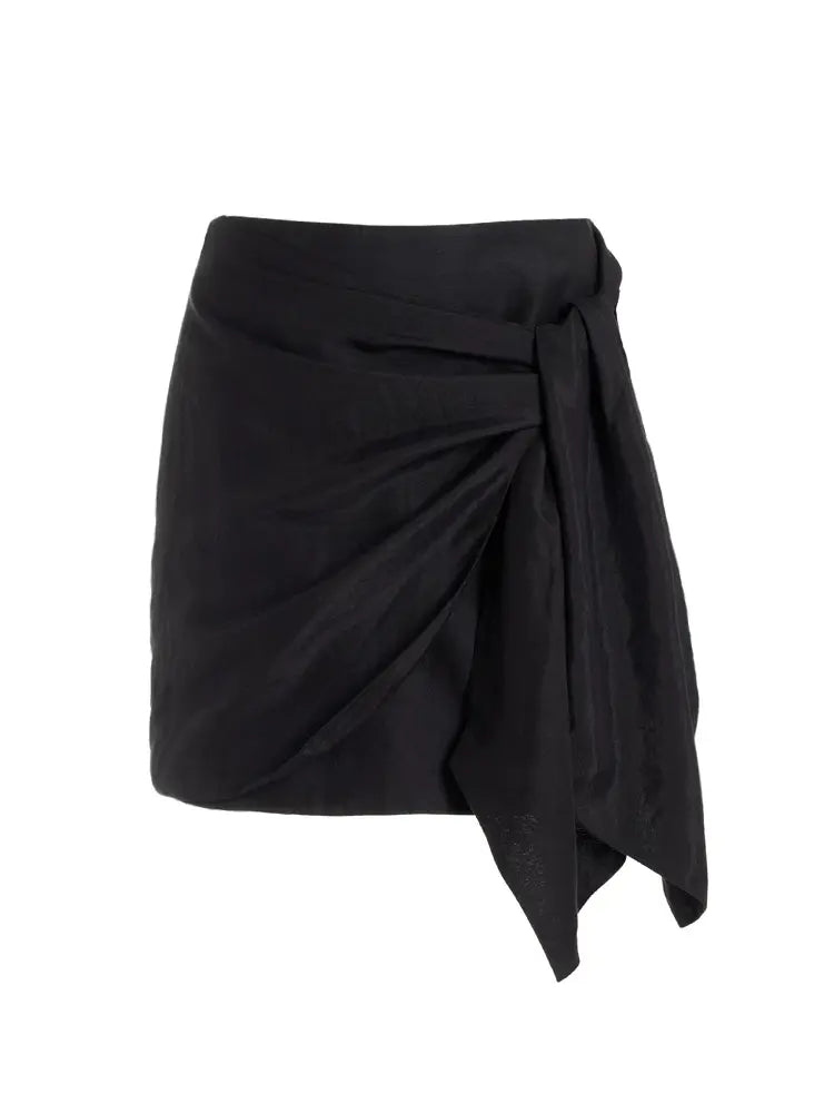 Black Mesh One Piece Swimsuit Set