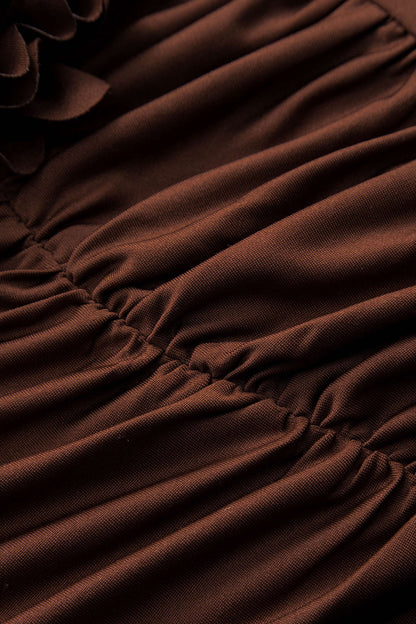 Floral Slit Long Sleeve Maxi Dress