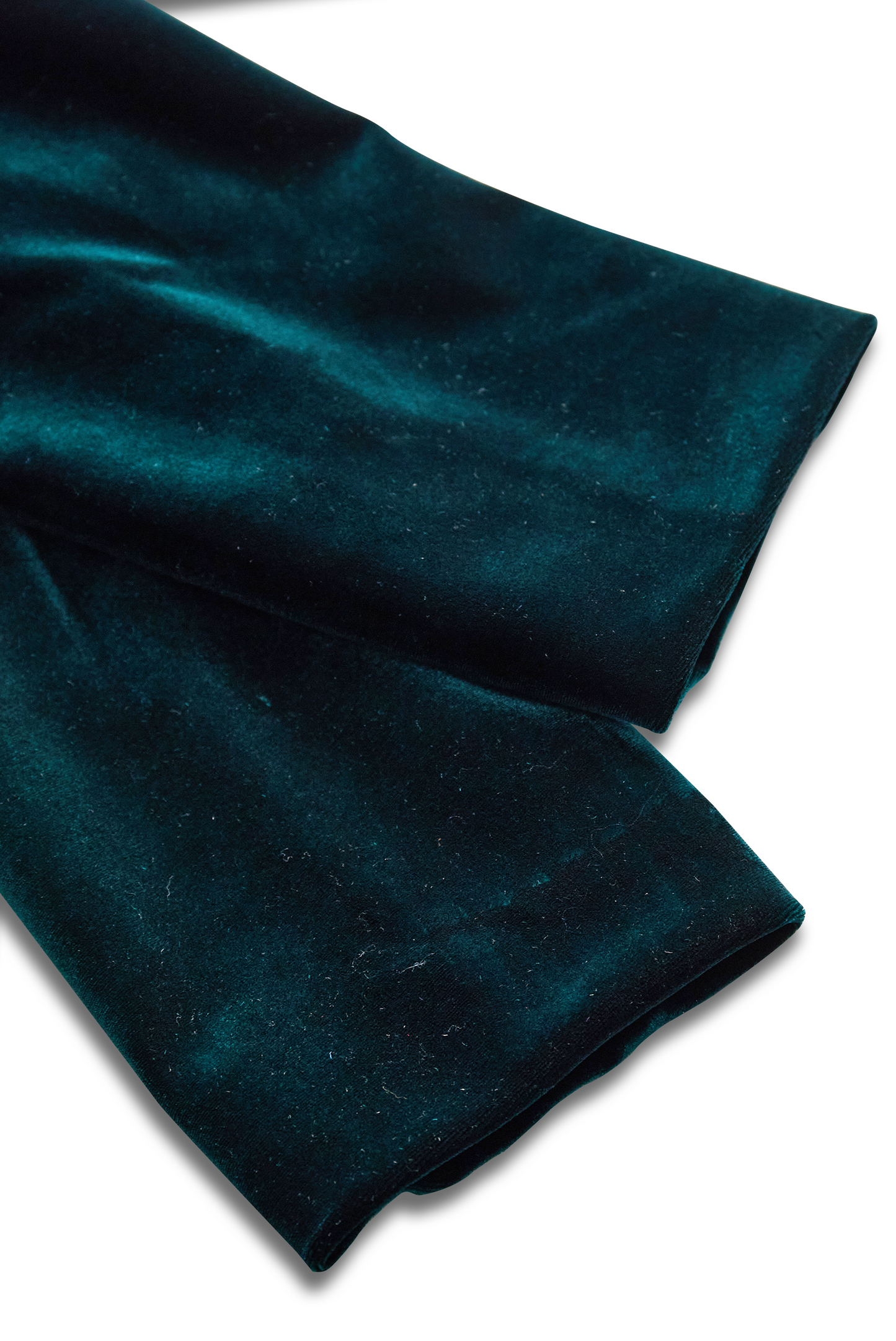 Emerald Velvet Blazer with Satin Lapels and Rose Embroidery