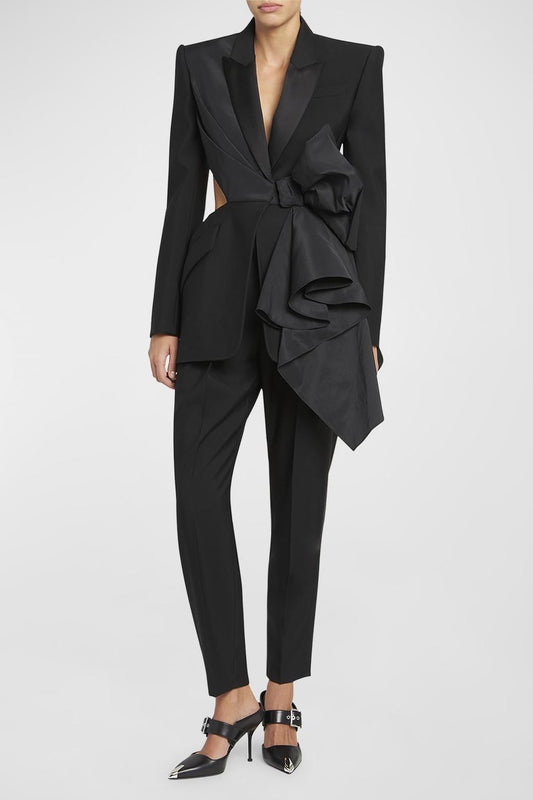 Layla Cut-out Bow-embellished Blazer