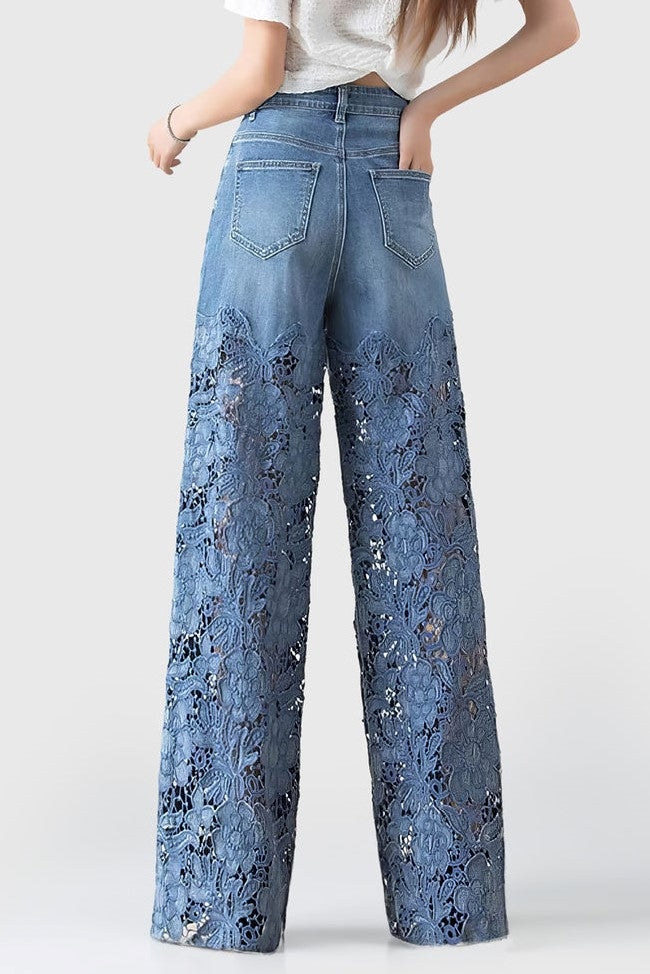 Camila Lace Patchwork Jeans
