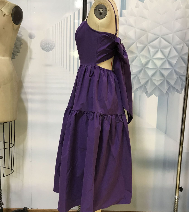 Bohemian Dress Bow Suspenders Maxi Dress Expansion for Vacation Dress